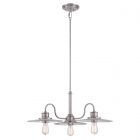 Quoizel QZ/ADMIRAL/3P AN Admiral 3lt Chandelier Antique Nickel