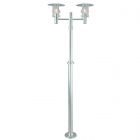 Norlys ST6 GALVANISED Stockholm Twin Post Galvanised