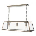 Dar ACA0364 Academy 3Lt Bar Pendant Antique Copper