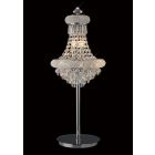 Diyas IL31443 Alexandra Polished Chrome/Crystal 6 Light Table Lamp