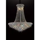 Diyas IL31452 Alexandra Polished Chrome/Crystal 18 Light Pendant Light