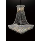 Diyas IL31453 Alexandra Polished Chrome/Crystal 20 Light Pendant Light
