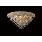 Diyas IL32101 Alexandra French Gold/Crystal 3 Light Medium Wall Lamp