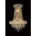 Diyas IL32102 Alexandra French Gold/Crystal 3 Light Large Wall Lamp