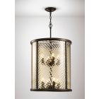 Diyas IL31678 Asia Oiled Bronze/Clear Glass 8 Light E14 Pendant Light