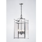 Diyas IL31103 Aston Polished Chrome/Glass 4 Light Pendant Light