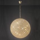 Diyas IL30750 Ava French Gold/Crystal 12 Light Pendant Light