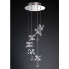 Diyas IL31141 Aviva Polished Chrome/Crystal 6 Light Pendant Light 4000K LED