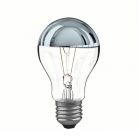 Crown Silver Mirror Top 60W 230V ES E27 GLS A55 Dimmable