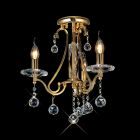 Diyas IL30213 Bianco French Gold 3 Light Ceiling Light