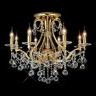 Diyas IL30218 Bianco French Gold 8 Light Ceiling Light