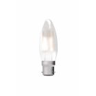 BELL 05312 4W LED Filament Satin Candle Dimmable - BC B22, 2700K