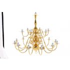 Impex Lighting BF19350/18 Antwerp 18 Light Polished Brass Ceiling Light