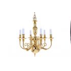 Impex Lighting BF19706/06 Beveren 6 Light Polished Brass Pendant Ceiling Light