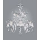 Impex Lighting CB05444/12 Stara 12 Light Chrome Crystal Celiling Pendant Light
