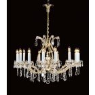 Impex Lighting CB145832/17 Karlova 17 Light Gold Crystal Celiling Pendant Light