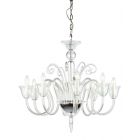 Impex Lighting CB301163/08/CH Saskia 8 Light Clear Chrome Glass Celiling Pendant Light