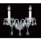 Impex Lighting CB46028/02/WB/N Dolni 2 Light Nickel Crystal Wall Light