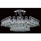 Impex Lighting CE01007/06/CH Ancona 6 Light Chrome Semi Flush Ceiling Light