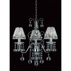 Impex Lighting CE08800/03/CH Perpignan 3 Light Chrome Crystal Pendant Ceiling Light