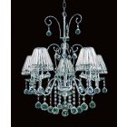 Impex Lighting CE08800/05/CH Perpignan 5 Light Chrome Crystal Ceiling Chandelier Light