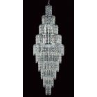 Impex Lighting CF03220/24/CH New York 24 Light Chrome Crystal Ceiling Chandelier Light