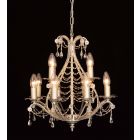 Impex Lighting CF04716/12/AS Montpellier 12 Light Antique Silver Ceiling Pendant Light