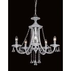 Impex Lighting CF112151/05/CH Calgary 5 Light Chrome Crystal Ceiling Pendant Light