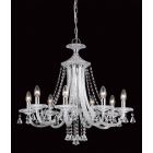Impex Lighting CF112151/08/CH Calgary 8 Light Chrome Crystal Ceiling Pendant Light