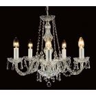 Impex Lighting CP00021/05/CH Modra 5 Light Chrome Crystal Celiling Pendant Light