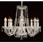 Impex Lighting CP00021/08/CH Modra 8 Light Chrome Crystal Celiling Pendant Light