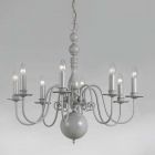 Impex Lighting PG05579/08/GRY Bologna 8 Light Gray Pendant Ceiling Light