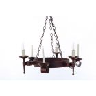 Impex Lighting SMRR00003C/A Refectory 3 Light Aged Pendant Ceiling Light
