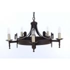 Impex Lighting SMRR00165/A Mitre 5 Light Aged Pendant Ceiling Light
