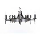 Impex Lighting SMRR00165/STR Mitre 5 Light Sterling Pendant Ceiling Light
