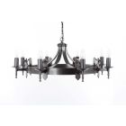 Impex Lighting SMRR00168/STR Mitre 8 Light Sterling Pendant Ceiling Light