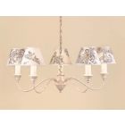 Impex Lighting SMRR00405/CG Caravelle 5 Light Cream Gold Pendant Ceiling Light