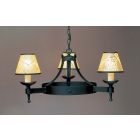Impex Lighting SMRR01073/MBLK Saxon 3 Light Matt Black Wall Light