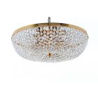 Impex Lighting ST00006/50/06/G Essen 6 Light Gold Crystal Pendant Ceiling Light
