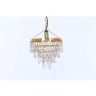 Impex Lighting ST00103/25/01/G Halle 1 Light Gold Pendant Ceiling Light