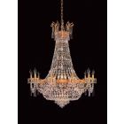 Impex Lighting ST00121/70/14/G Berlin 14 Light Gold Crystal Ceiling Chandelier Light