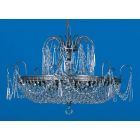 Impex Lighting ST00127/46/06/AN Rostock 6 Light Antique Nickel Pendant Ceiling Light