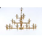 Impex Lighting STH03061/21/G San Marino 21 Light Gold Pendant Ceiling Light