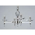 Impex Lighting STH04054/04/N Capri 4 Light Polished Nickel Pendants Ceiling Light