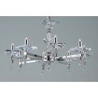 Impex Lighting STH04054/08/N Capri 8 Light Polished Nickel Pendants Ceiling Light