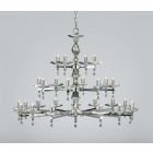 Impex Lighting STH04054/28/N Capri 28 Light Nickel Pendant Ceiling Light