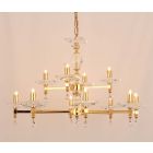 Impex Lighting STH04054/8+4/G Capri 12 Light Gold Pendant Ceiling Light