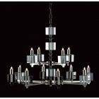 Impex Lighting STH06000/8+4/N Cube 12 Light Nickel Pendant Ceiling Light