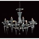 Impex Lighting STH06030/08/N Monza 8 Light Nickel Pendant Ceiling Light