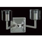 Impex Lighting STH06040/02/WB/N Cube 2 Light Nickel Single Wall Light